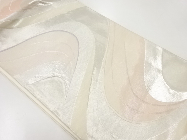 リサイクル　流水模様織出し袋帯